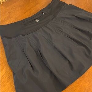 Athleta Black Pleated Skirt Size XL